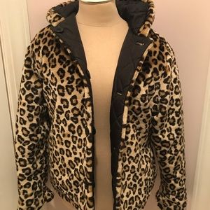 Reversible Leopard Print Coat